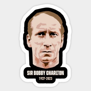 Sir Bobby Charlton RIP GOAT Sticker